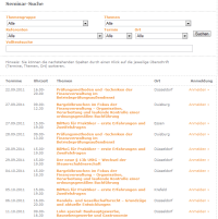 Bild zu Seminarverwaltung Suche