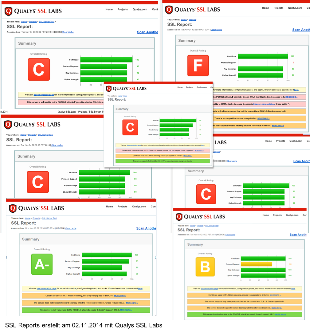 SSL-Report 2014 Kollage