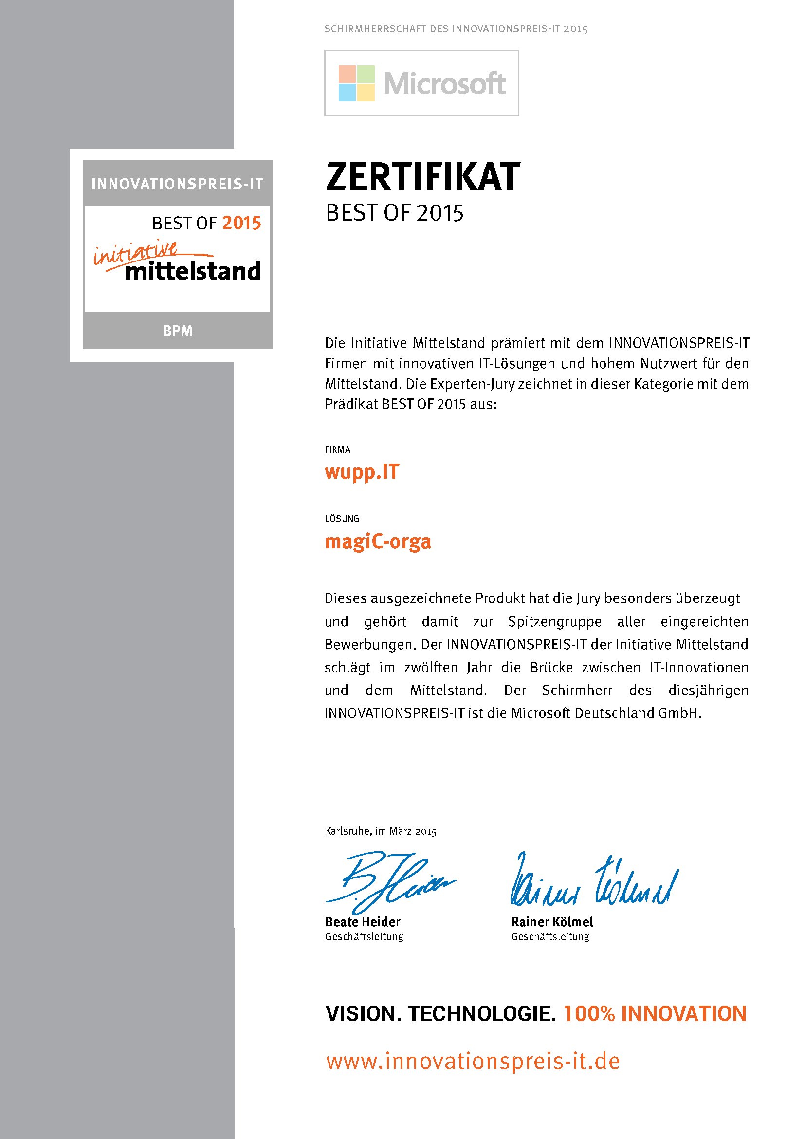 innovationspreisit-BPM-2015-Zertifikat